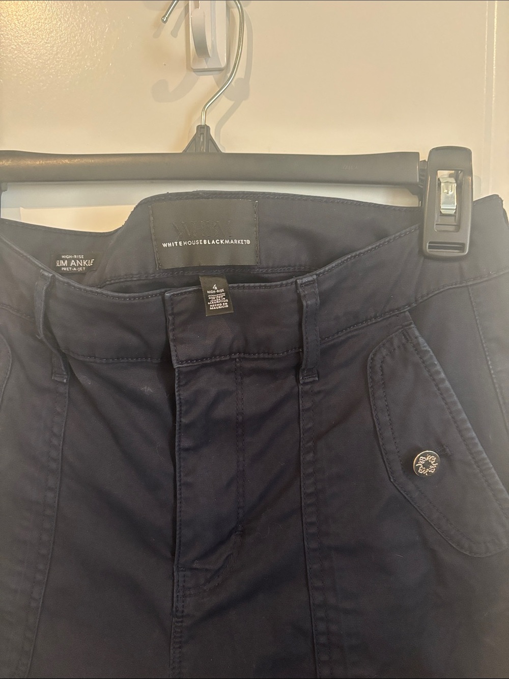 White House Black Market Navy Ankle Pants